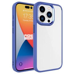 iPhone 15 Pro Max Kılıf Zore Krom Kılıf-Lavendery Gray