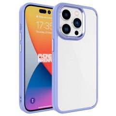 iPhone 15 Pro Max Kılıf Zore Krom Kılıf-Lila