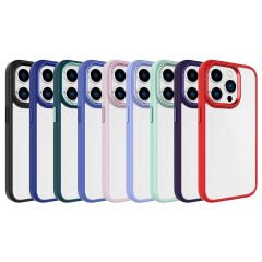 iPhone 15 Pro Max Kılıf Zore Krom Kılıf-Derin Mor