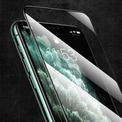 iPhone 13 Zore Rio Glass Cam Ekran Koruyucu-Siyah