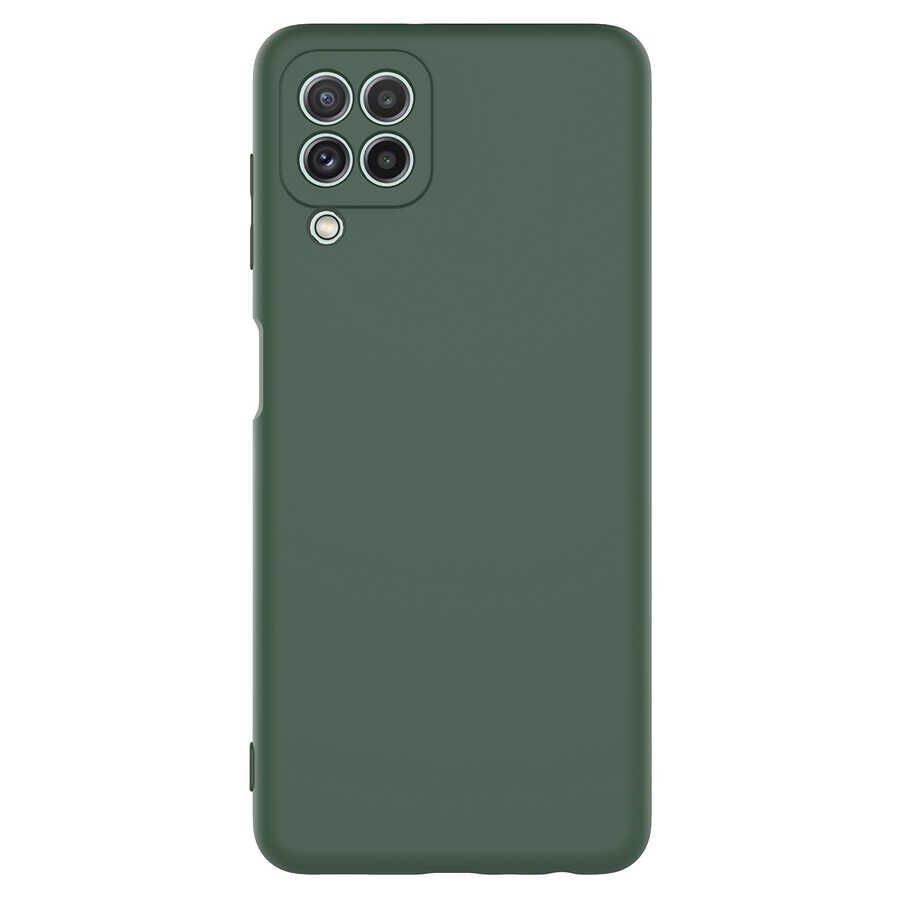 Galaxy M22 Kılıf Zore Mara Lansman Kılıf-Koyu Yeşil