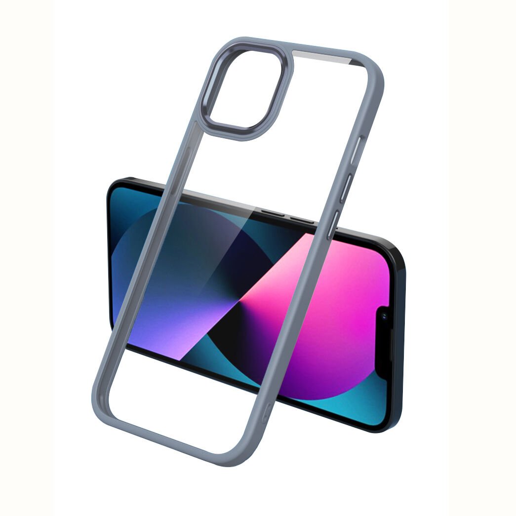 iPhone 11 Kılıf Zore Krom Kılıf-Lavendery Gray