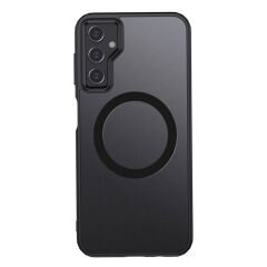 Galaxy S23 FE Kılıf Sert PC Arka Yüzey Wireless Şarj Özellikli Zore Flet M-safe Kılıf-Renksiz