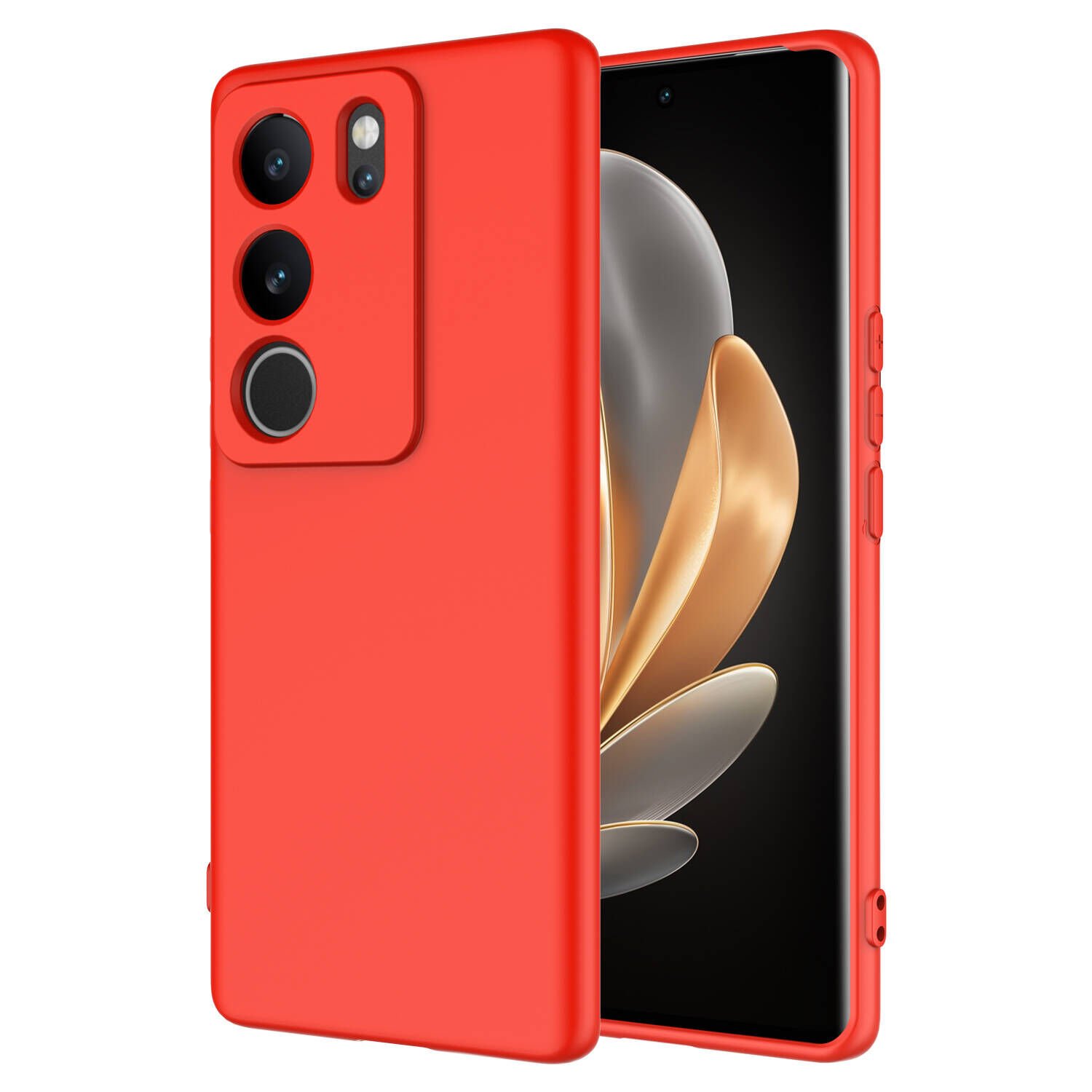 Vivo V29 5G Kılıf Zore Mara Lansman Kılıf-Kırmızı