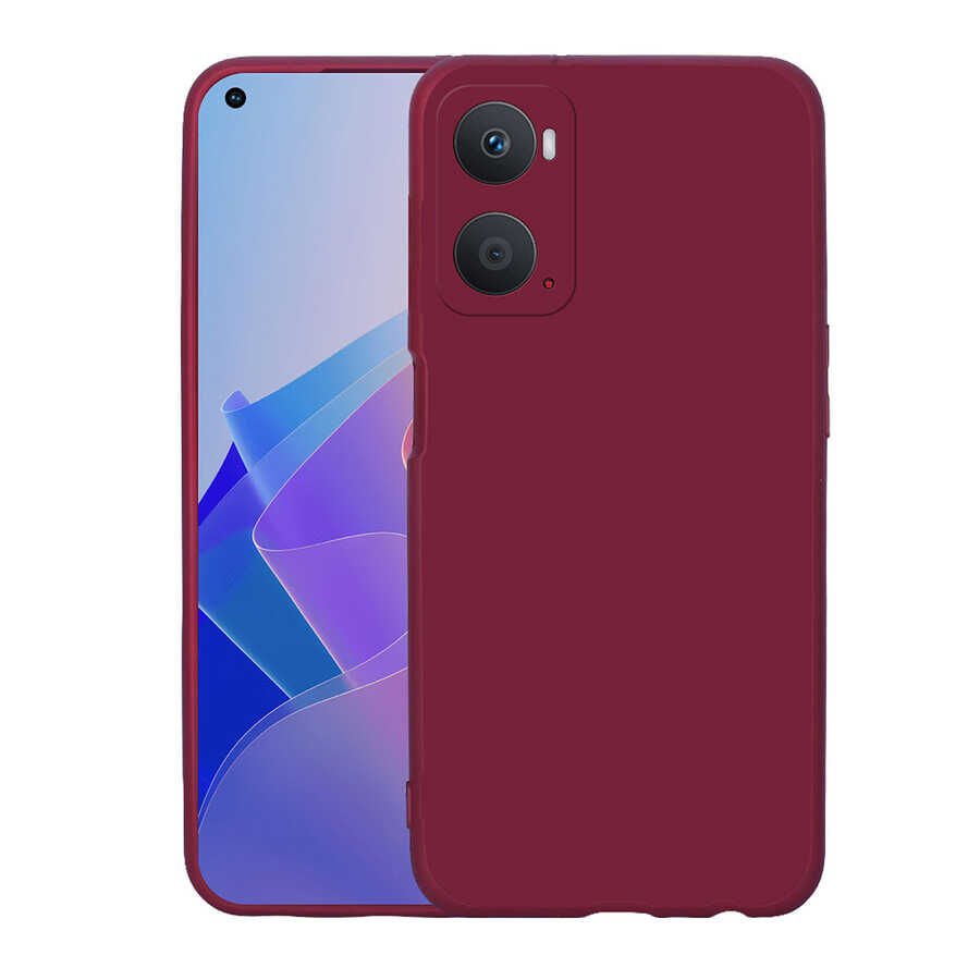 Oppo A96 4G Kılıf Zore Mara Lansman Kılıf-Koyu Mor