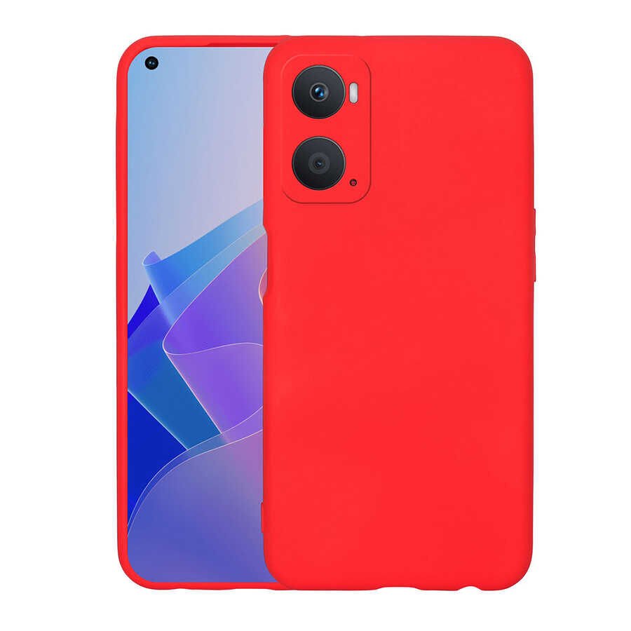 Oppo A96 4G Kılıf Zore Mara Lansman Kılıf-Kırmızı
