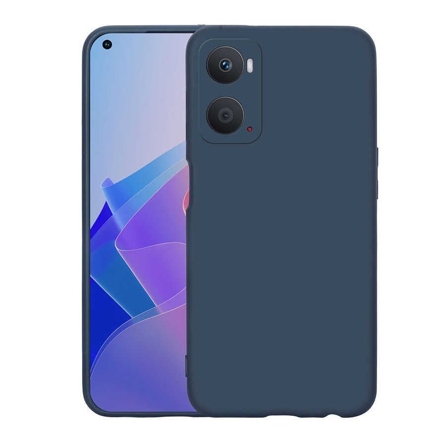 Oppo A96 4G Kılıf Zore Mara Lansman Kılıf-Lacivert