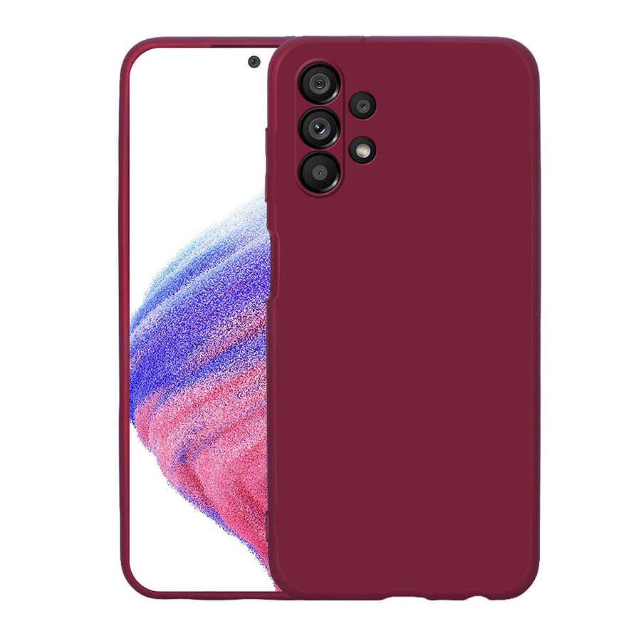 Galaxy A13 4G Kılıf Zore Mara Lansman Kılıf-Koyu Mor