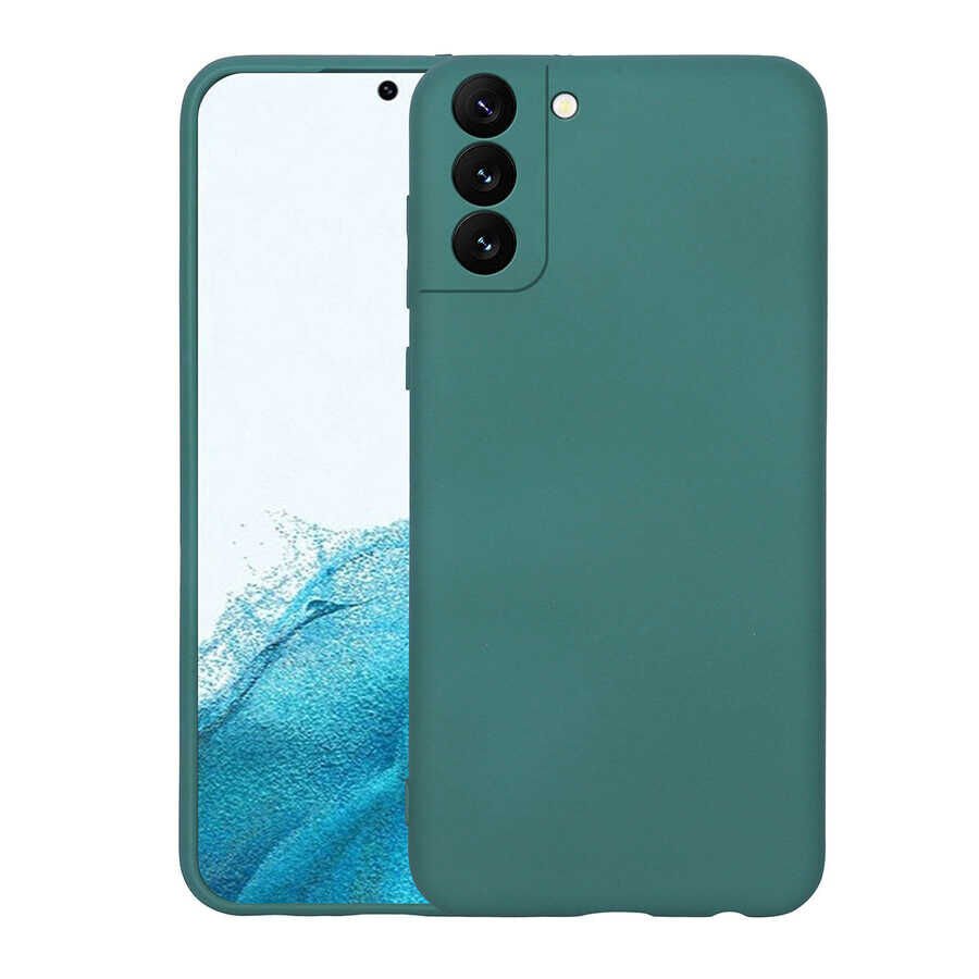Galaxy S22 Kılıf Zore Mara Lansman Kılıf-Koyu Yeşil