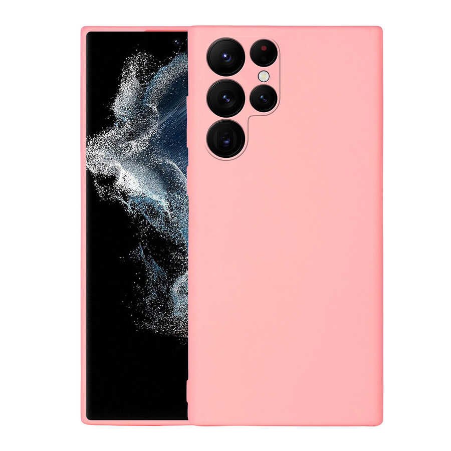 Galaxy S22 Ultra Kılıf Zore Mara Lansman Kılıf-Pembe Açık