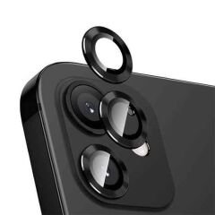 iPhone 12 Mini Zore CL-12 Premium Safir Parmak İzi Bırakmayan Anti-Reflective Kamera Lens Koruyucu-Kırmızı