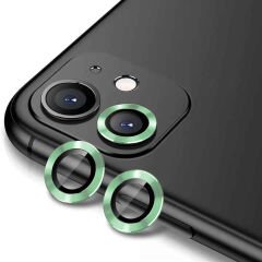 iPhone 11 Zore CL-12 Premium Safir Parmak İzi Bırakmayan Anti-Reflective Kamera Lens Koruyucu-Açık Yeşil