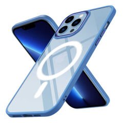 iPhone 12 Pro Kılıf Wireless Şarj Özellikli Zore Krom M-safe Silikon Kılıf-Yeşil
