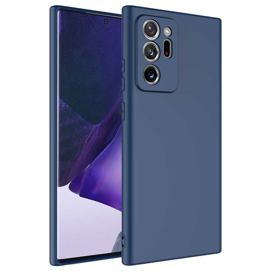 Galaxy Note 20 Ultra Kılıf Zore Mara Lansman Kılıf-Lacivert