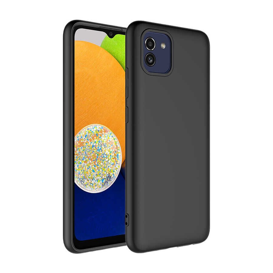 Galaxy A03 Kılıf Zore Mara Lansman Kılıf-Siyah