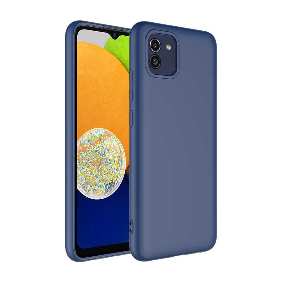 Galaxy A03 Kılıf Zore Mara Lansman Kılıf-Lacivert