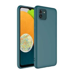 Galaxy A03 Kılıf Zore Mara Lansman Kılıf-Koyu Yeşil