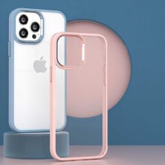 iPhone 14 Kılıf Zore Krom Kılıf-Lacivert