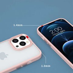 iPhone 14 Kılıf Zore Krom Kılıf-Lacivert