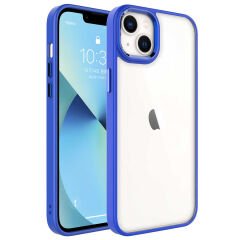 iPhone 14 Kılıf Zore Krom Kılıf-Lacivert