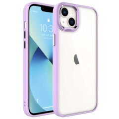 iPhone 14 Kılıf Zore Krom Kılıf-Lila