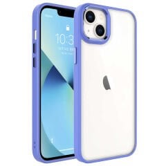 iPhone 14 Plus Kılıf Zore Krom Kılıf-Lacivert