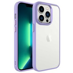 iPhone 14 Pro Max Kılıf Zore Krom Kılıf-Lila