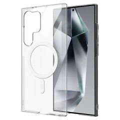 Galaxy S24 Ultra Kılıf Kamera Korumalı M-safe Sert PC Zore Porto Kılıf-Renksiz
