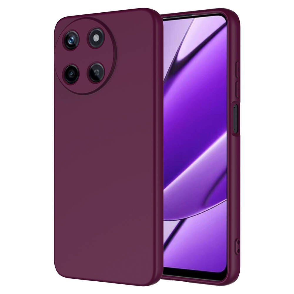 Realme 11 4G Kılıf Zore Mara Lansman Kılıf-Koyu Mor