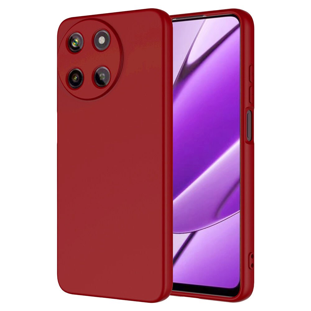 Realme 11 4G Kılıf Zore Mara Lansman Kılıf-Kırmızı