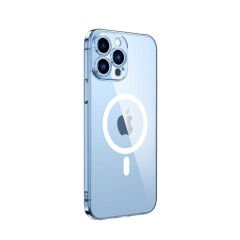 iPhone 14 Pro Kılıf Kamera Korumalı M-safe Sert PC Zore Porto Kılıf-Siyah