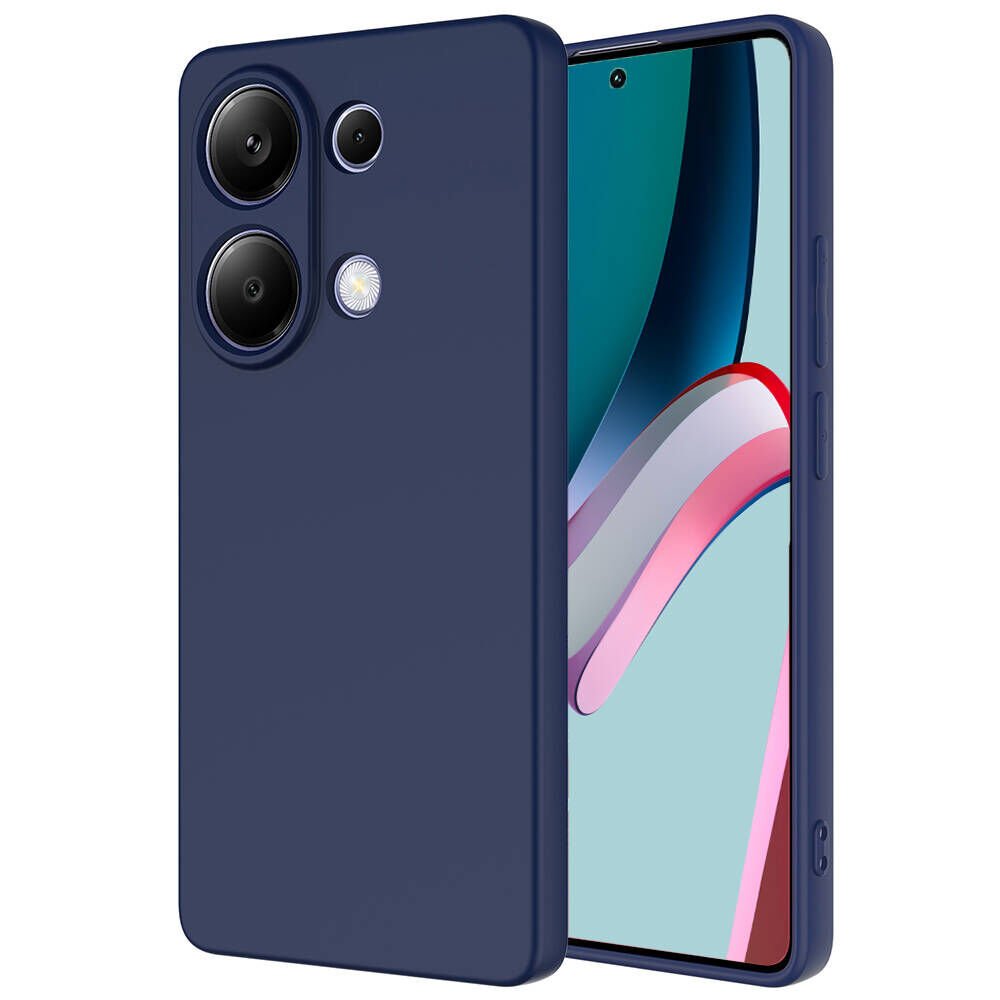 Xiaomi Poco M6 Pro 4G Kılıf Zore Mara Lansman Kılıf-Lacivert