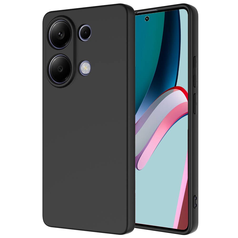 Xiaomi Poco M6 Pro 4G Kılıf Zore Mara Lansman Kılıf-Siyah