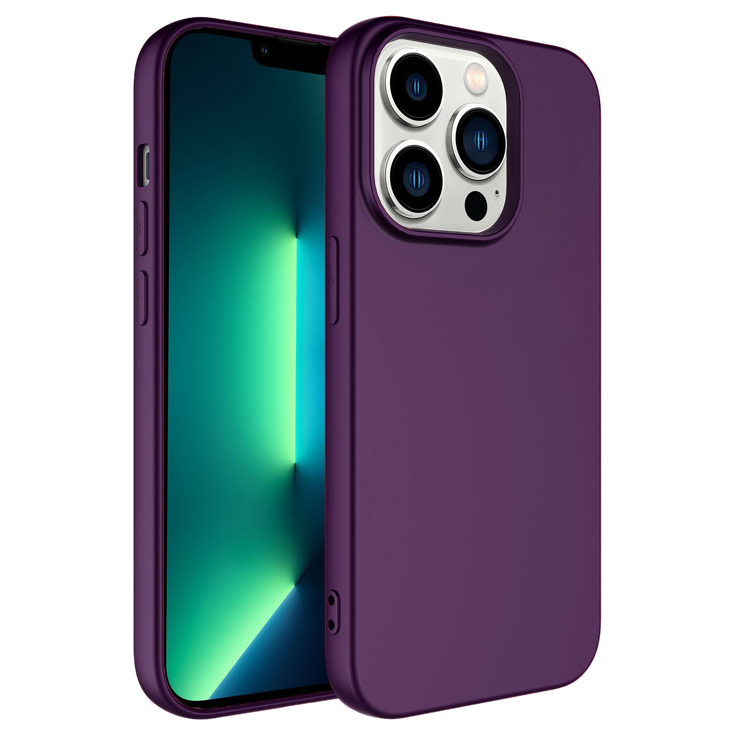 iPhone 14 Pro Max Kılıf Zore LSR Lansman Kılıf-Derin Mor