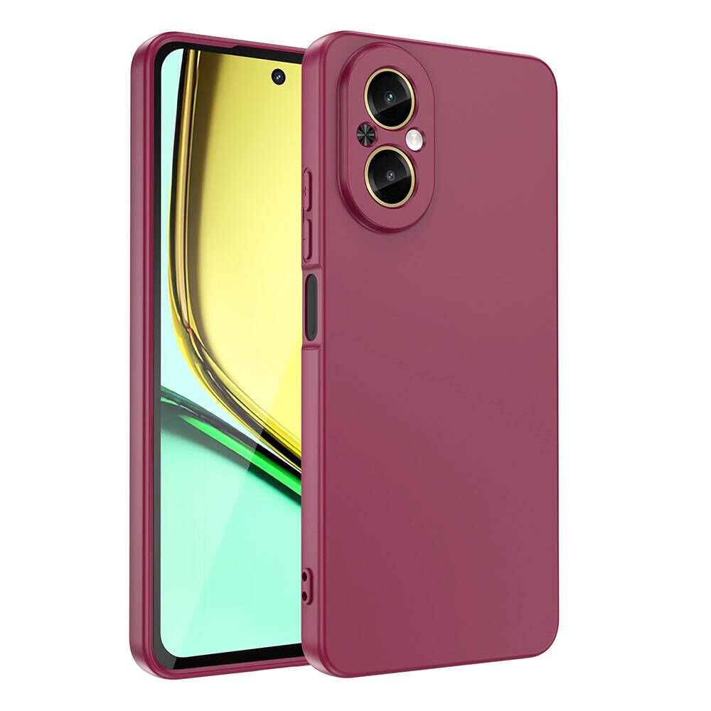 Realme 12 Lite Kılıf Zore Mara Lansman Kılıf-Koyu Mor