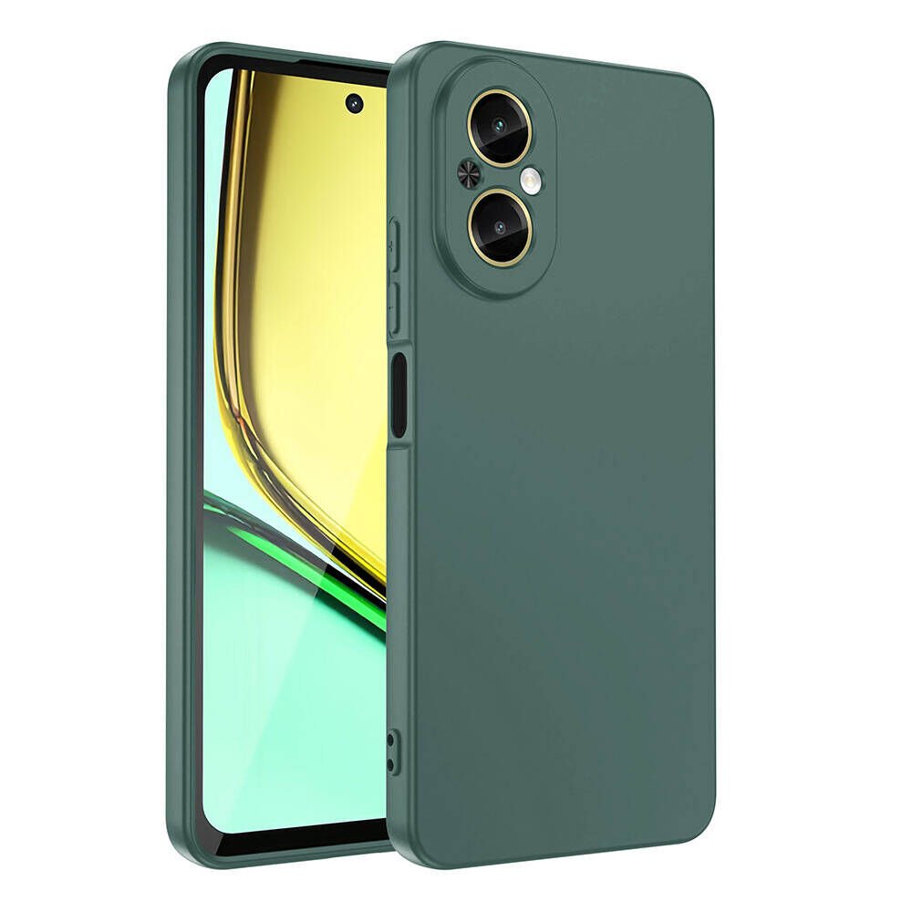 Realme 12 Lite Kılıf Zore Mara Lansman Kılıf-Koyu Yeşil