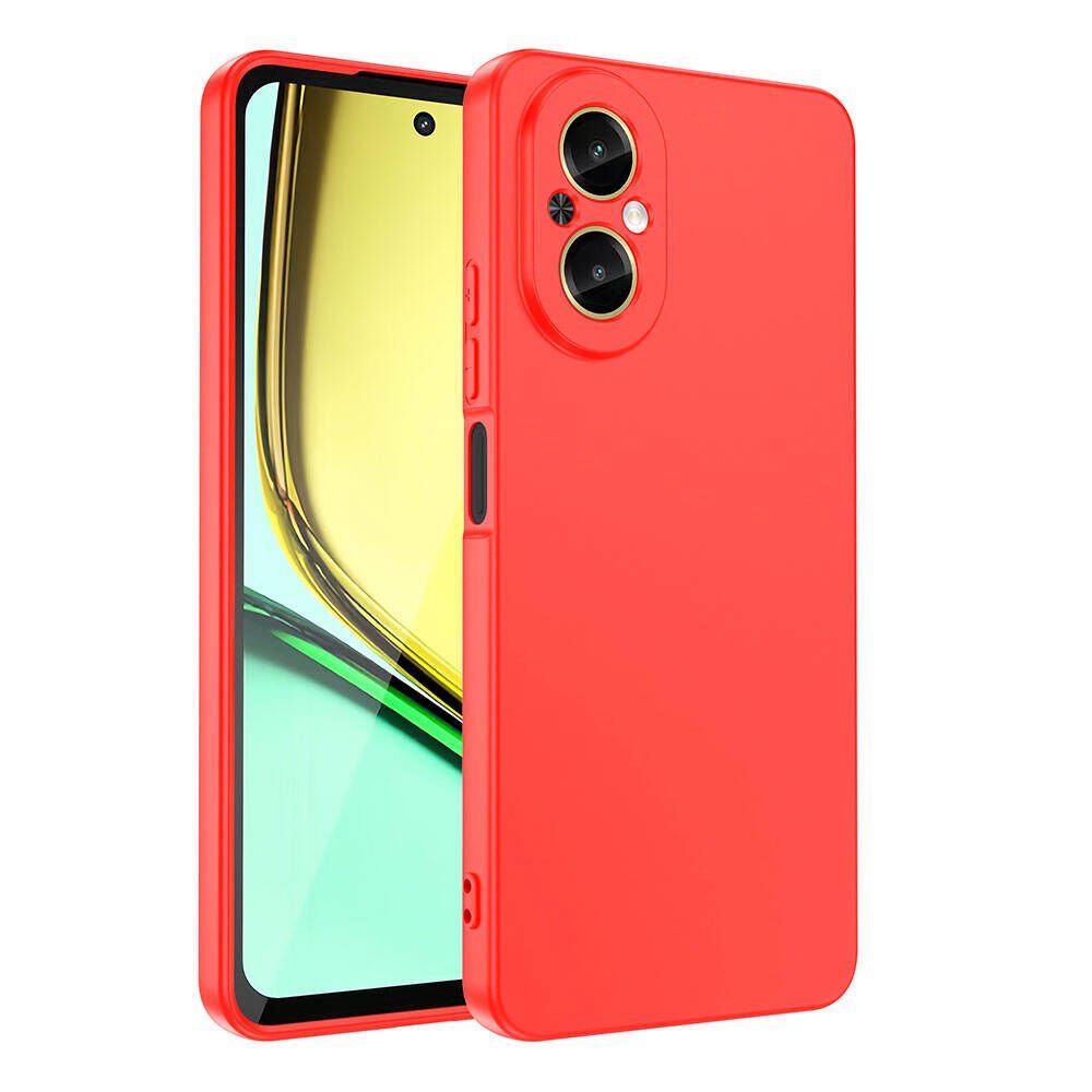 Realme 12 Lite Kılıf Zore Mara Lansman Kılıf-Kırmızı