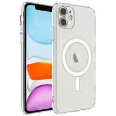 iPhone 11 Kılıf Kamera Korumalı M-safe Sert PC Zore Porto Kılıf-Renksiz