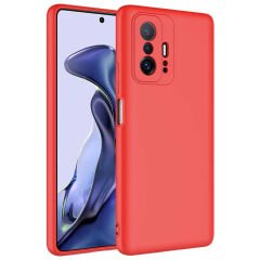Xiaomi Mi 11T 5G Kılıf Zore Mara Lansman Kılıf-Kırmızı
