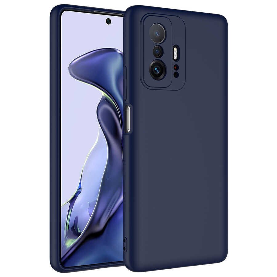 Xiaomi Mi 11T 5G Kılıf Zore Mara Lansman Kılıf-Lacivert