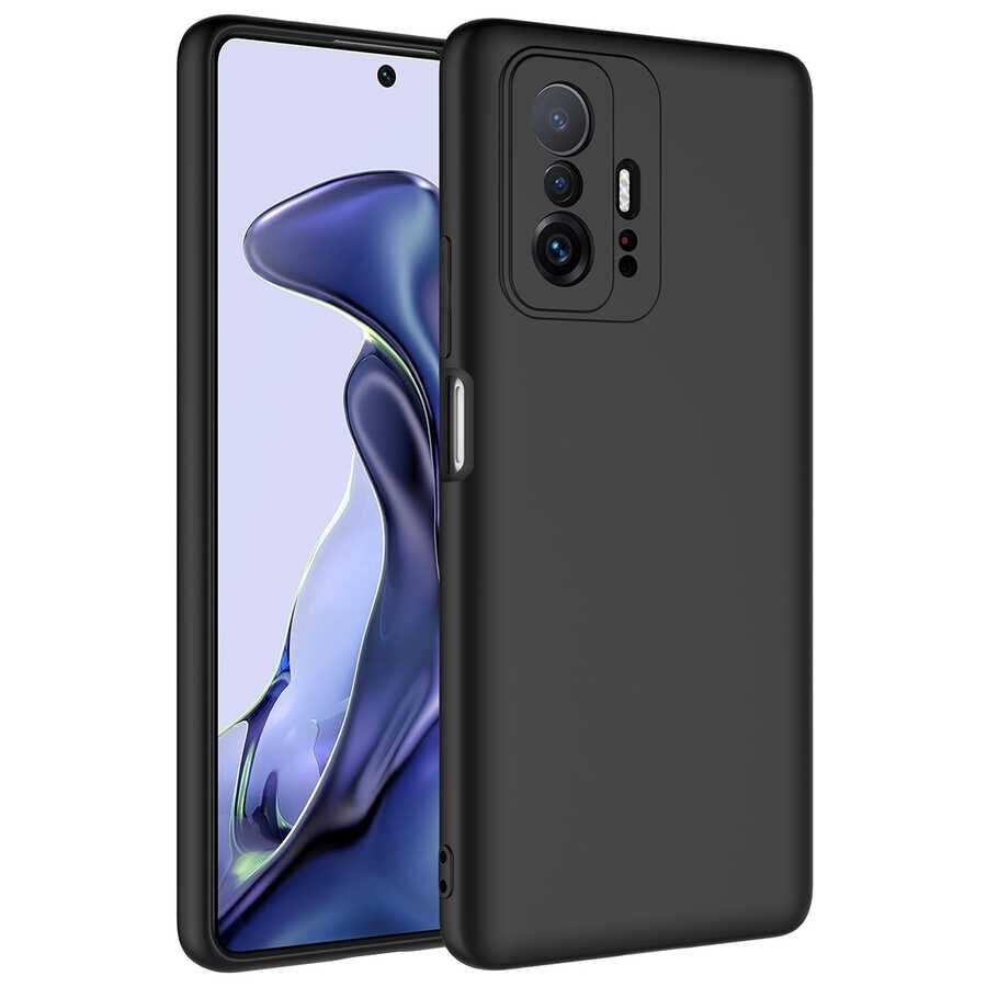 Xiaomi Mi 11T Pro 5G Kılıf Zore Mara Lansman Kılıf-Siyah