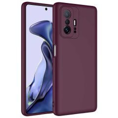 Xiaomi Mi 11T Pro 5G Kılıf Zore Mara Lansman Kılıf-Koyu Mor