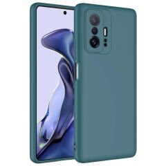 Xiaomi Mi 11T Pro 5G Kılıf Zore Mara Lansman Kılıf-Koyu Yeşil