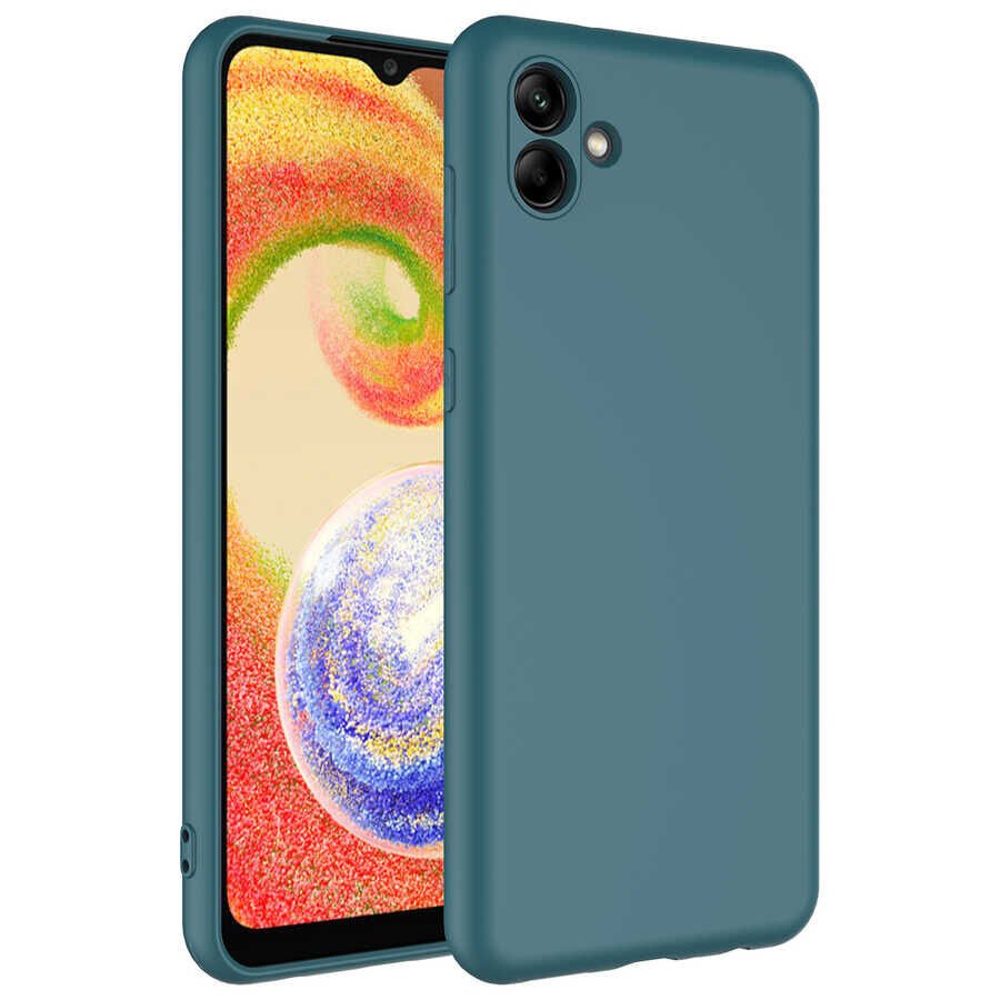 Galaxy A04 Kılıf Zore Mara Lansman Kılıf-Koyu Yeşil