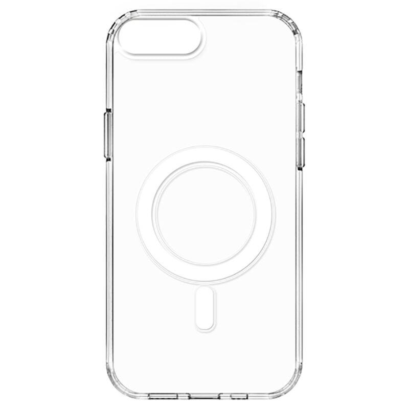 iPhone 7 Plus Kılıf Şeffaf Sert PC Zore Embos Kılıf-Renksiz
