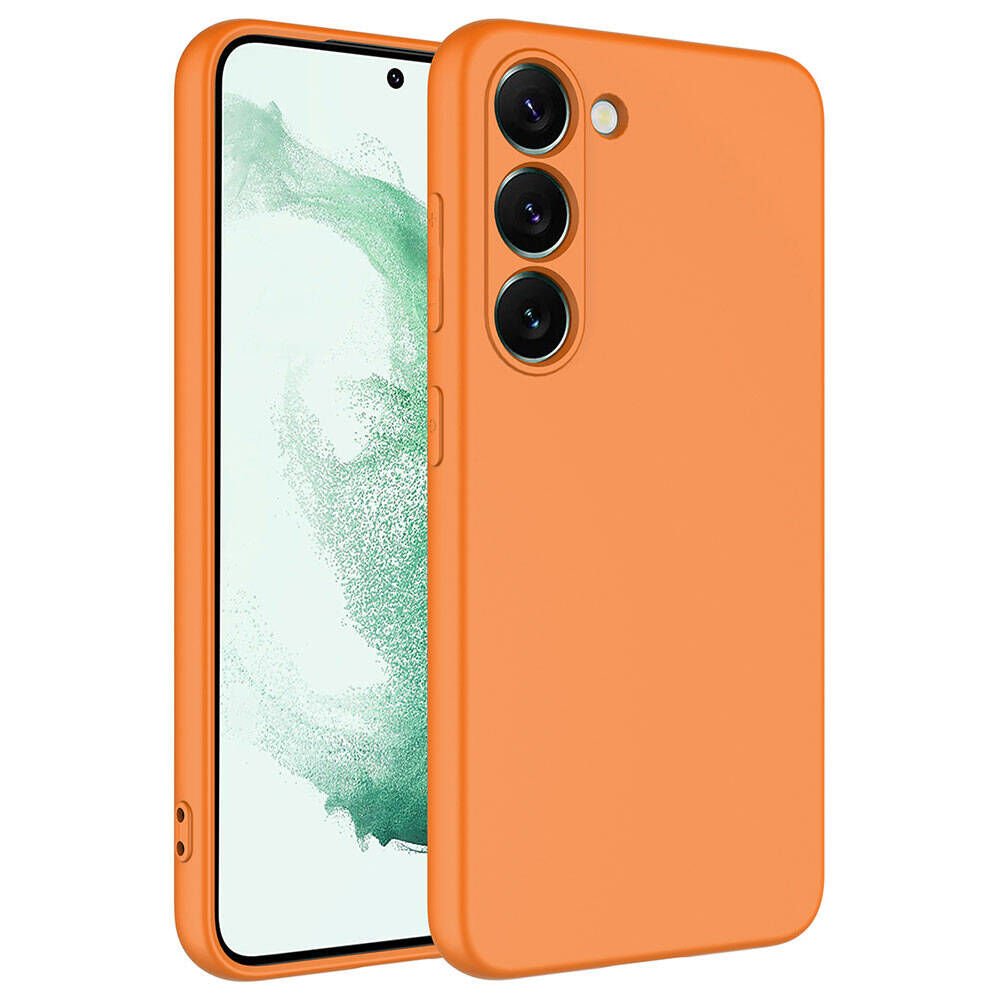 Galaxy S23 Kılıf Zore Mara Lansman Kılıf-Turuncu