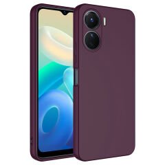 Vivo Y16 Kılıf Zore Mara Lansman Kılıf-Koyu Mor