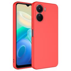 Vivo Y16 Kılıf Zore Mara Lansman Kılıf-Kırmızı