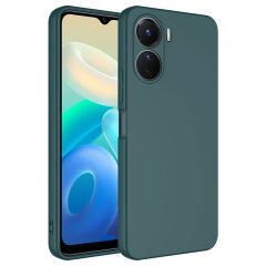 Vivo Y16 Kılıf Zore Mara Lansman Kılıf-Koyu Yeşil