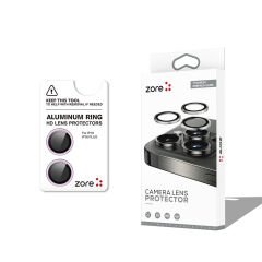 iPhone 16 Plus Zore CL-12 Premium Safir Parmak İzi Bırakmayan Anti-Reflective Kamera Lens Koruyucu-Açık Yeşil